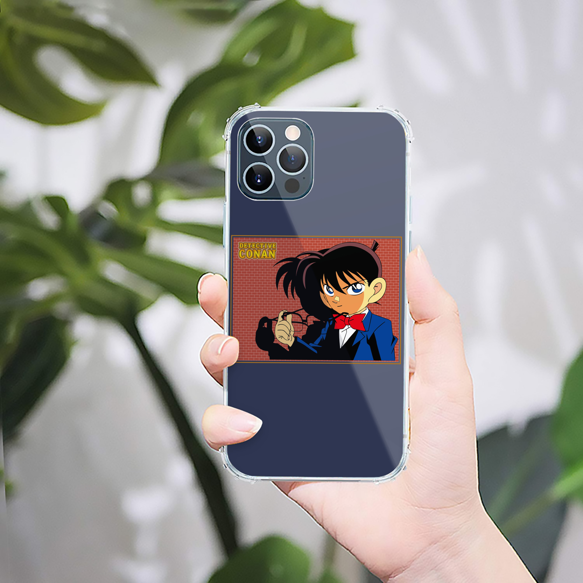 （画像用） 名探偵コナン 江戸川 コナン Detective Conan Conan Edogawa 【iPhone 12シリーズ対応】透明スマホケース（クリアソフトケース）
